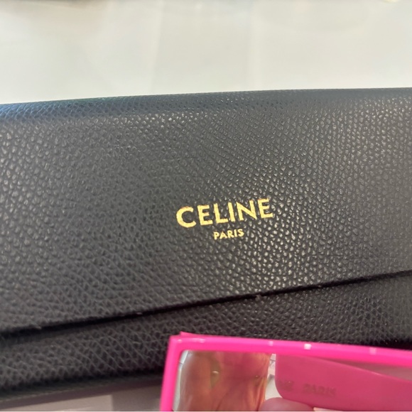 NWOT CELINE shield MIRROR PINK SUNGLASSES - Picture 12 of 14